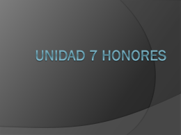 UNIDAD 7 HONORES
