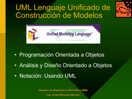 UML - Ing. Jorge Maranto Iglecias