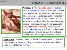 UNICIDAD Y TRASCENDENCIA, 1