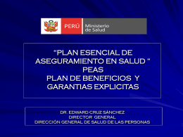 Condiciones asegurables - Congreso de la República del Perú