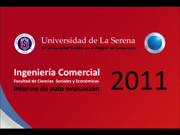 Carrera Facultad de -- Universidad de La Serena 2010