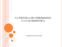 Glosemtica - linguisticageneral