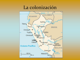 La colonizacion