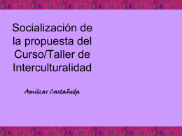capacitacion interculturalidad cultura
