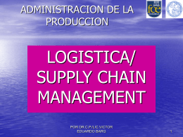 Logística / Supply Chain Management