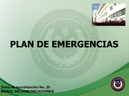 plan de emergencias del hospital