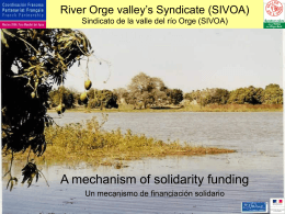 River Orge valley`s Syndicate Sindicato de la vale del rio Orge