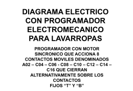 DIAGRAMA ELECTRICO PROGRAMADOR ELECTROMECANICO