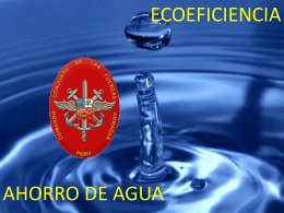 Ahorro del agua  - Comando Conjunto de las Fuerzas Armadas