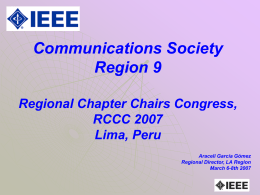 Presentación de PowerPoint - IEEE Communications Society