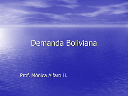 Demanda Boliviana