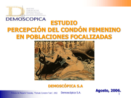 Demoscópica (2006) Estudio de percepción del condón
