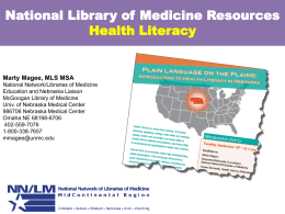 Informarle sobre Biblioteca Nacional de Medicina de los recursos en
