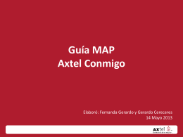 Guía MAP Axtel Conmigo