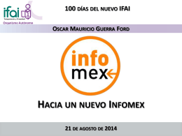 Hacia un nuevo Infomex 3.0