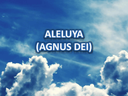 ALELUYA (AGNUS DEI)