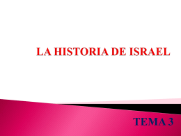 LA HISTORIA DE ISRAEL - Grupo Educativo Coas