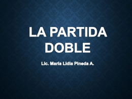 la partida doble - Profesora María Lidia Pineda
