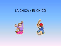 LA CHICA / EL CHICO