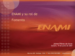 10.- ENAMI y su rol de Fomento