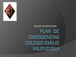 ver plan de emergencias - colegio emilio valenzuela