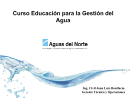 Curso Educación Gestión del Agua 1