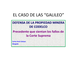 El caso de las Galileo - Carlos Koch Salazar