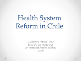 Economía de la Salud y Políticas Públicas: El caso chileno