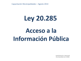 Transparencia activa - Ilustre Municipalidad de Chillán