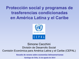 Protección social - Comisión Económica para América Latina y el