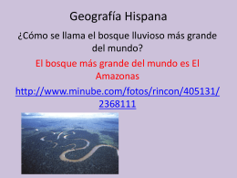Geografía Hispana