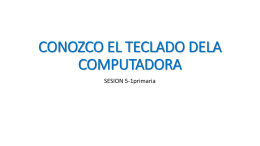 CONOZCO EL TECLADO DELA COMPUTADORA