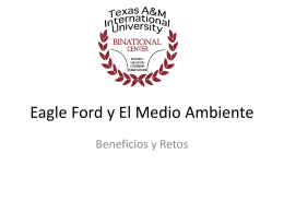 Eagle Ford y El Medio ambiente - Texas A&M International University