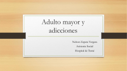 Adulto mayor y adicciones - Servicio de Salud Talcahuano