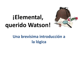 Elemental, querido Watson!