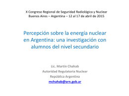 X Congreso Regional de Seguridad Radiológica y Nuclear Buenos