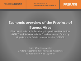 Economic Overview of the Province of Buenos Aires