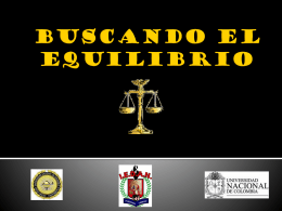 BUSCANDO EL EQUILIBRIO