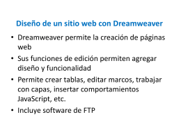 Diseño de un sitio web con Dreamweaver