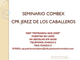 SEMINARIO COMBEX CPR JEREZ DE LOS CABALLEROS