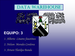 data warehouse - Universidad Autónoma del Estado de Morelos