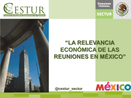 Relevancia económica de las reuniones en México