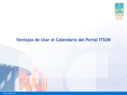 Ventajas de Usar el Calendario del Portal ITSON