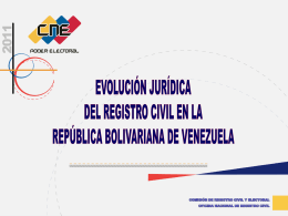 evolución histórica del registro civil en venezuela