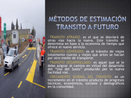 Métodos de estimación de transito futuro