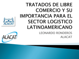 tratados de libre comercio y su importancia para el sector logistico