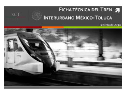 Ficha técnica del Tren Interurbano México