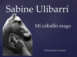 Mi caballo Mago - Sabine Ulibarrí PpT