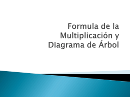Formula de la Multiplicación y Diagrama de Árbol