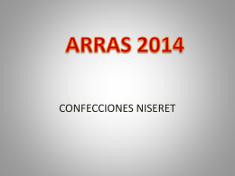 ARRAS 2014 - Confecciones Niseret